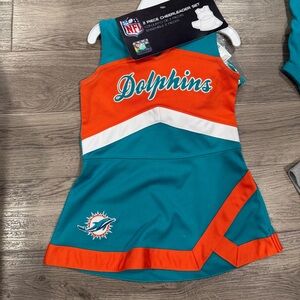 NFL Miami Dolphins 12 Month Girl Cheerleader Outfit